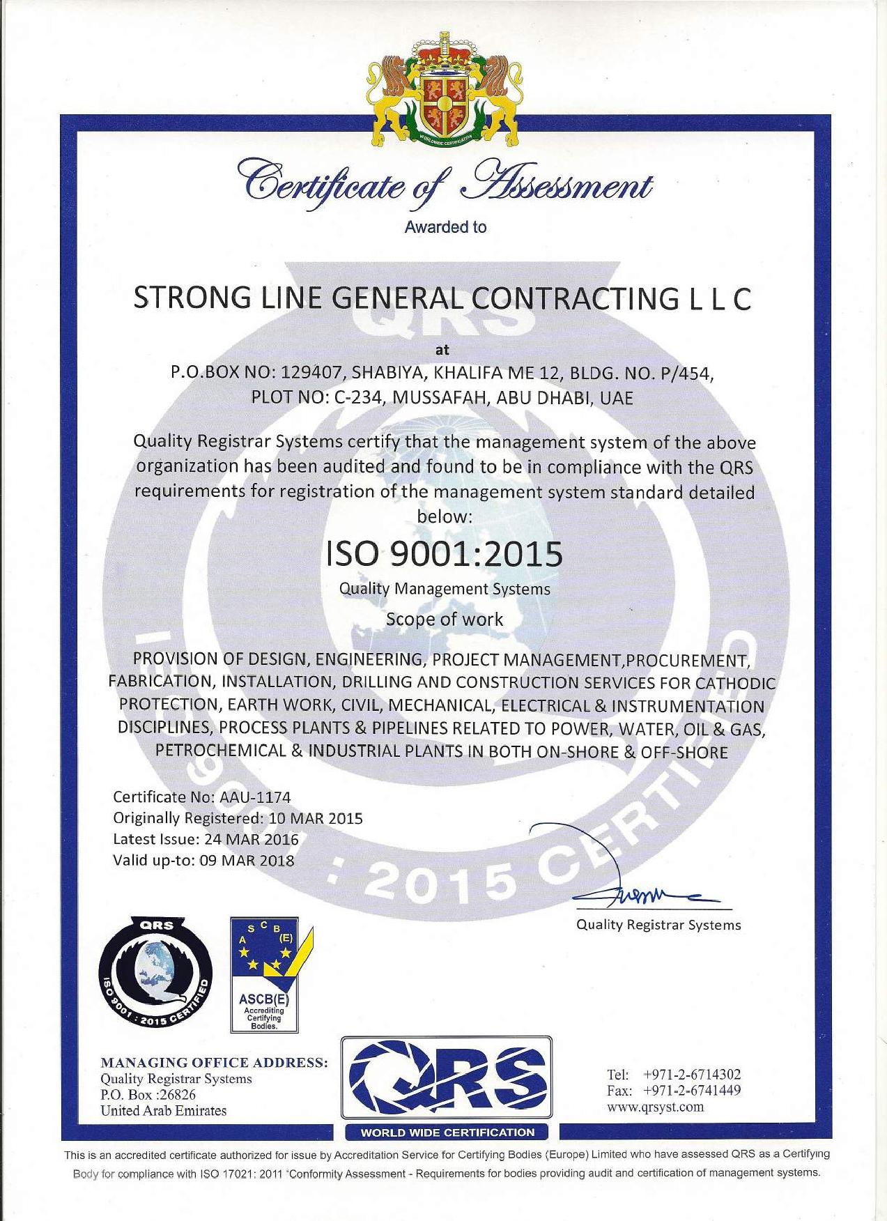 QHSE & Certificates